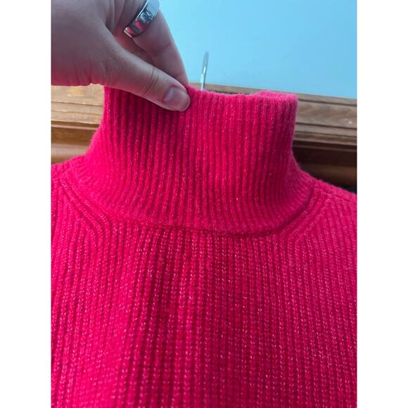 Abercrombie & Fitch Women's Classic Easy Turtleneck Ribbed Sweater Pink Size XS - Picture 7 of 14